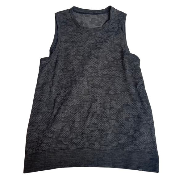 LULULEMON Breeze By Muscle Tank Top Small Polar Spots Titanium / Black - Picture 2 of 5